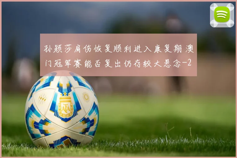 孙颖莎肩伤恢复顺利进入康复期 澳门冠军赛能否复出仍存较大悬念